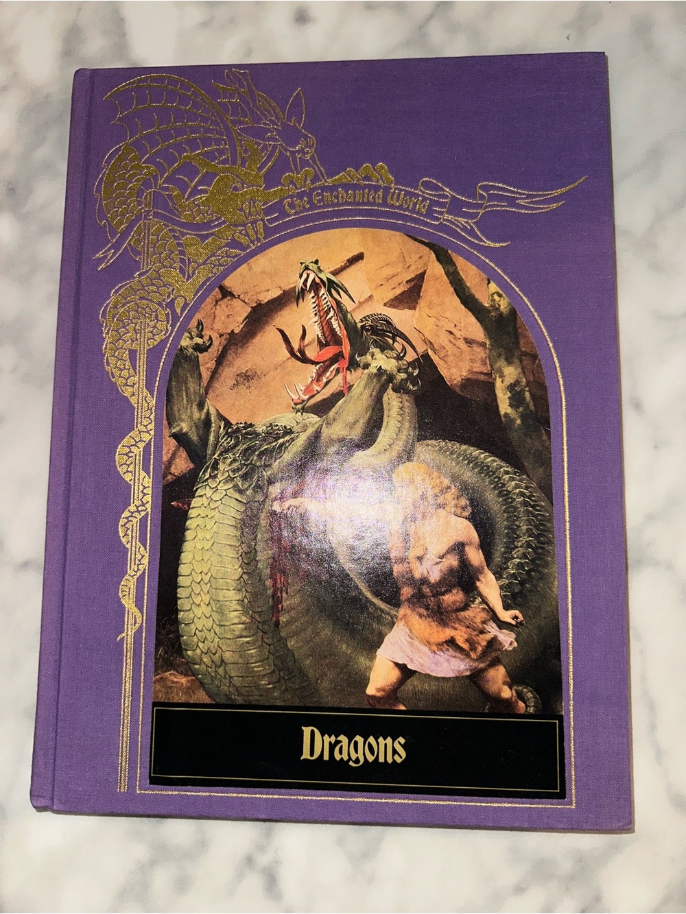 Time life 1985 Dragons Hardcover Book - Purple